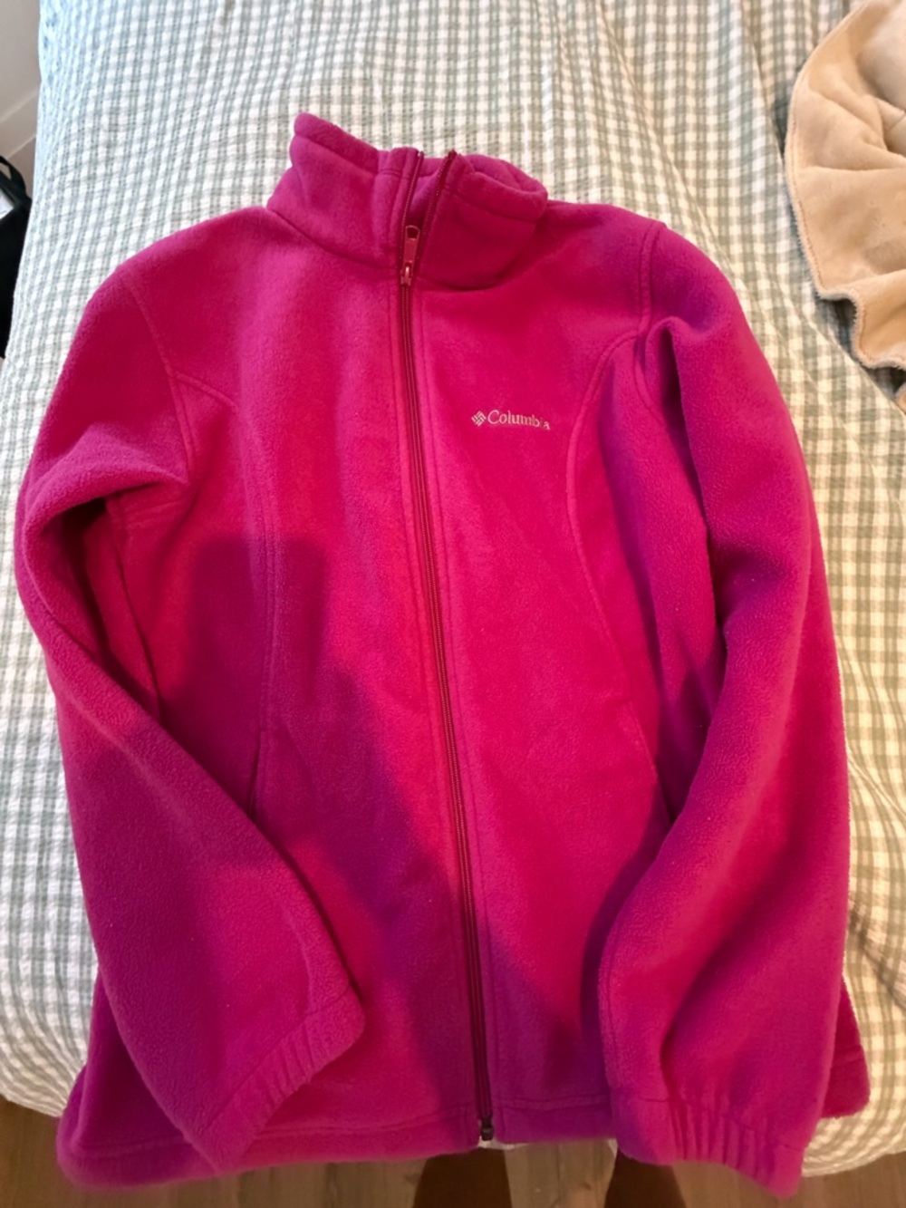 Columbia Pink Full-Zip Fleece Jacket